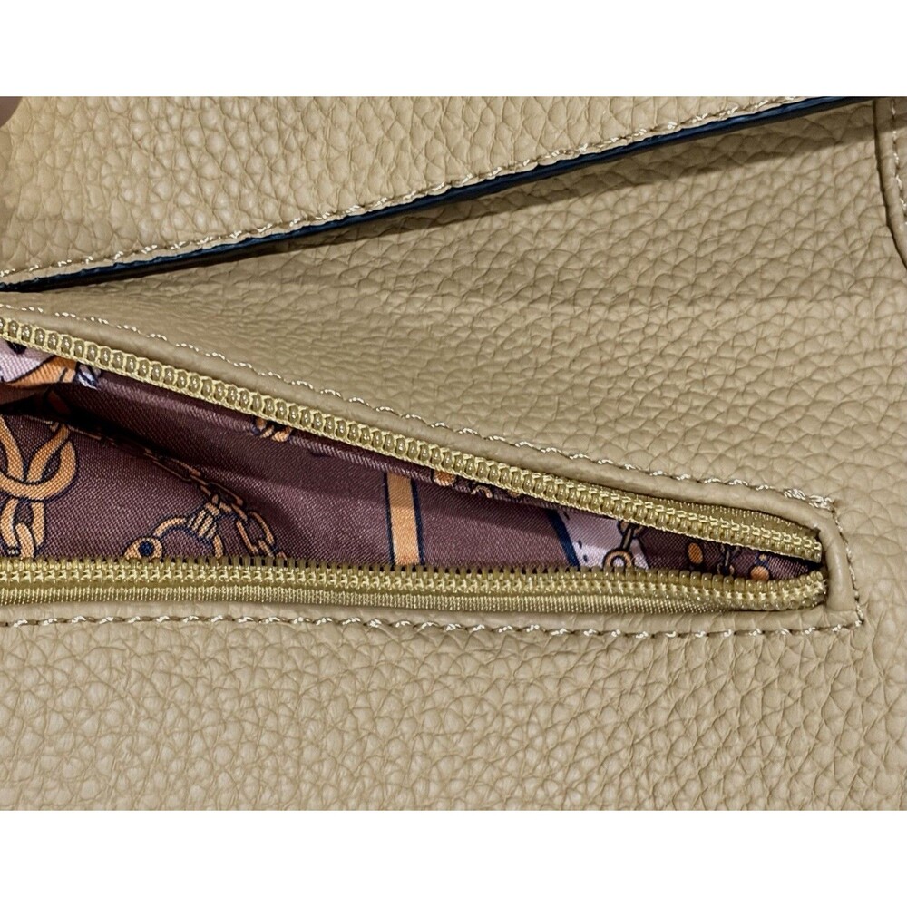 La Terre Golden Tan Vegan Leather Backpack Purse - NWT - Picture 11 of 15